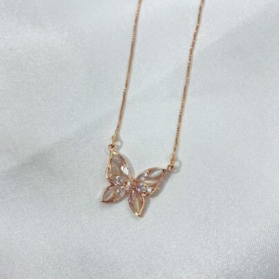 Buy Enigmatic Rose Butterfly Pendant Online | Risha Jewels