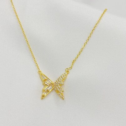 Buy Butterfly Flutter Brass Pendant Online | Risha Jewels