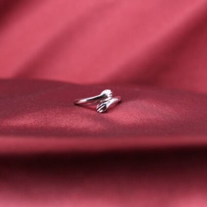 Silver Hug of Love Ring