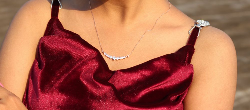 Buy Rose Gold Brass Pendant Online | Risha Jewels