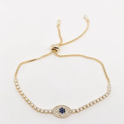 Buy Evil Eye Brass Bracelet Online | Risha Jewels