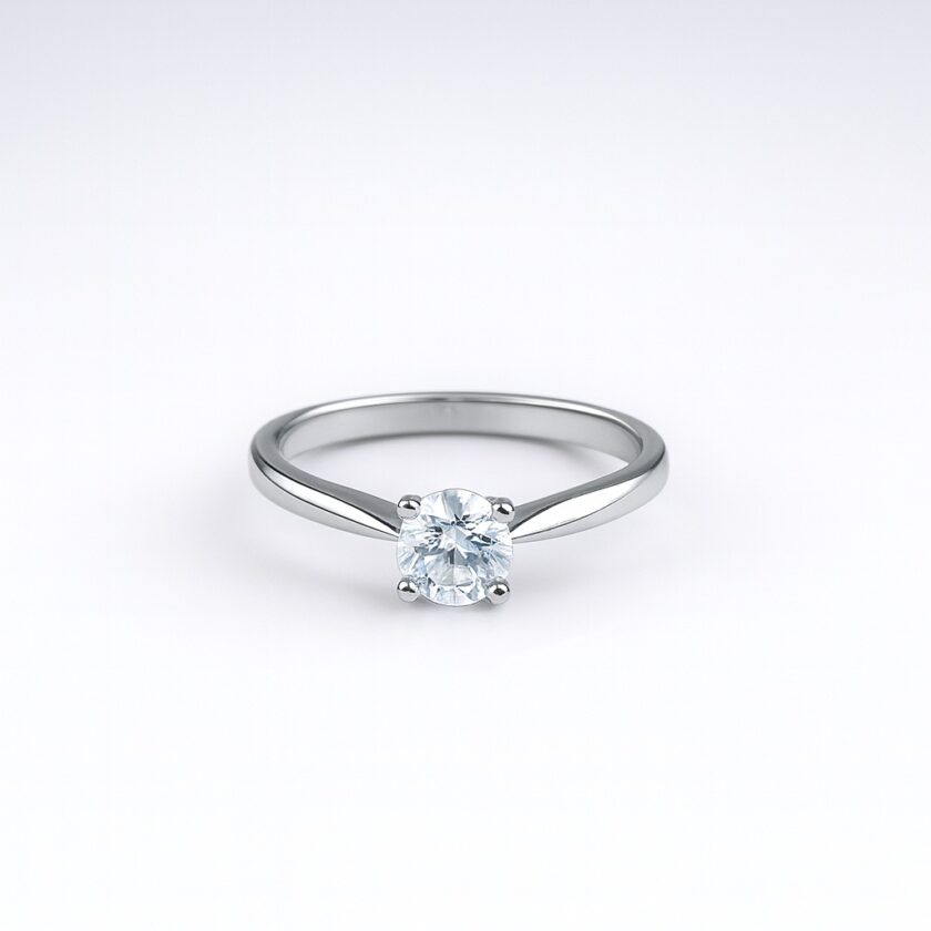 Try To Seraphic Silver Solitaire Ring - RISHA JEWELS