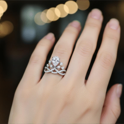 Royal Elizabethan Crown Heritage Silver Ring