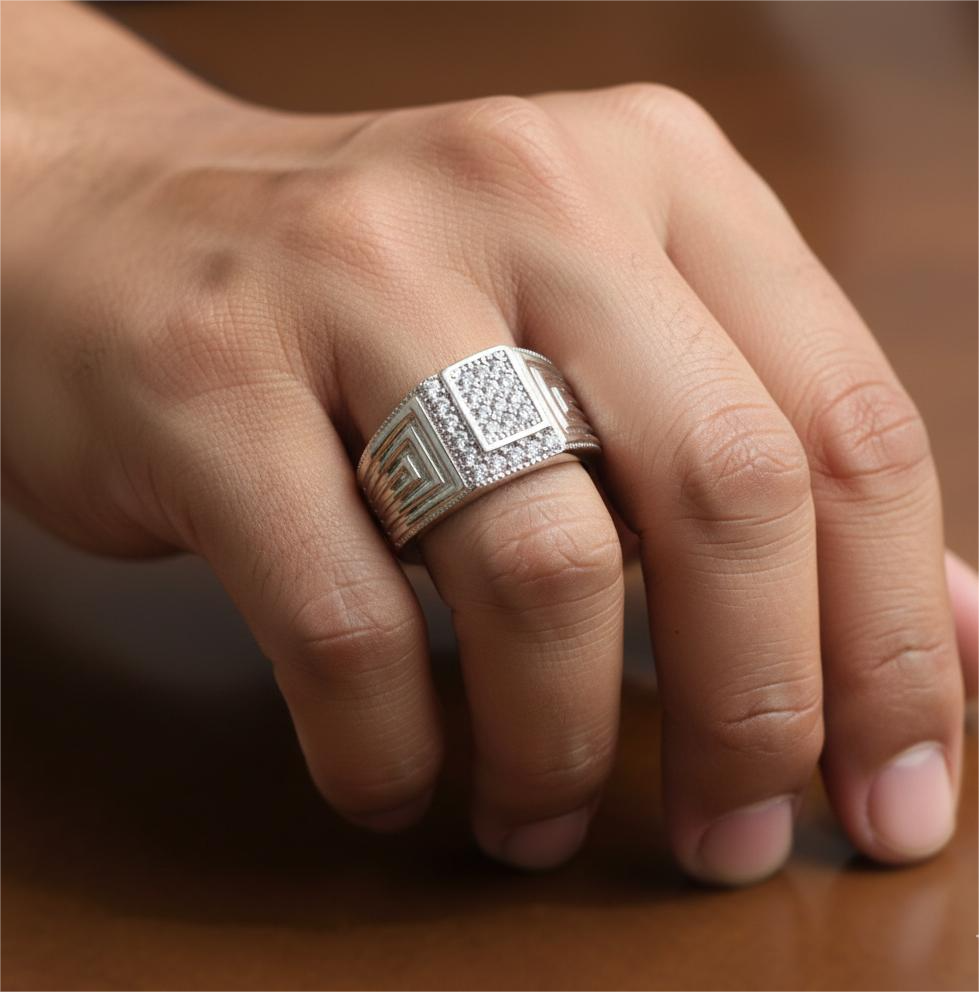 Arcane Silver Boxed Ring For Him - Image 2