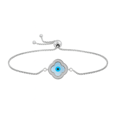 Silver Mystique Clove Evil Eye Ring