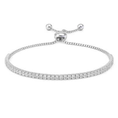 Silent Sparkle Silver Bracelet