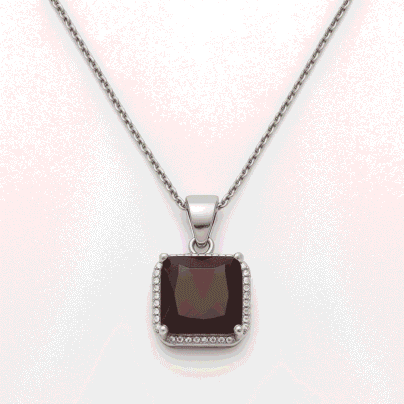 Buy Best Ruby Gem Brass Pendant for Women