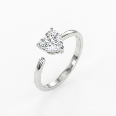 Pure Love Silver Heart Ring for women