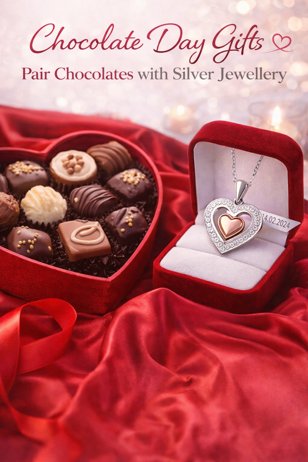 Chocolate Day Gifts: Pair Chocolates with 925 Silver Jewellery for Women