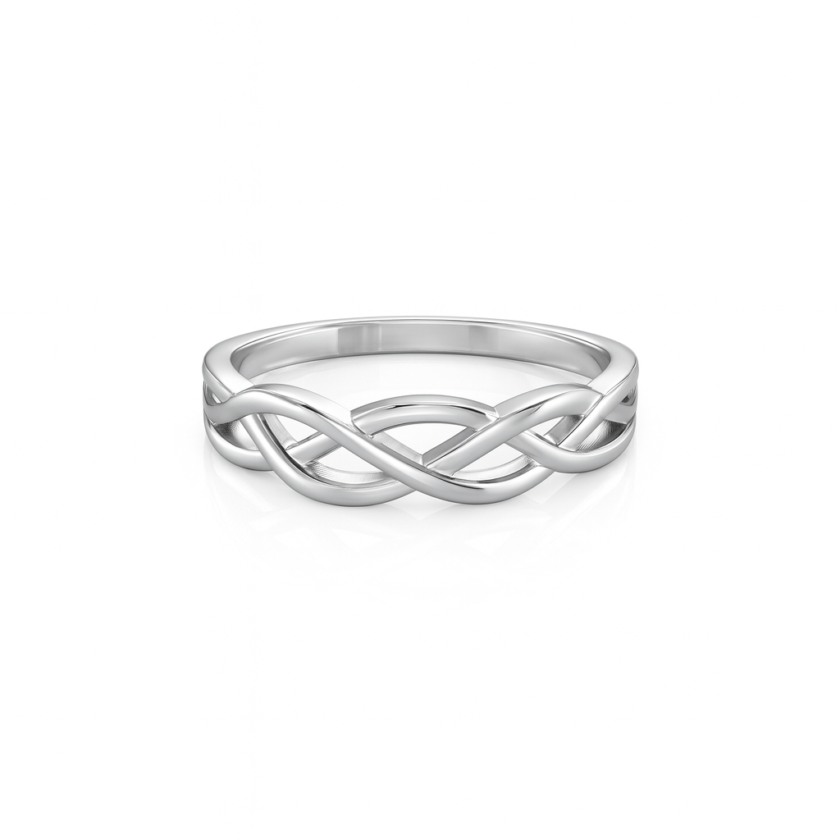 Buy latest Silver Rope Ring - RISHA JEWELS