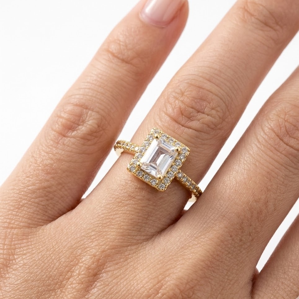 Modern Rectangular Ring - Image 4