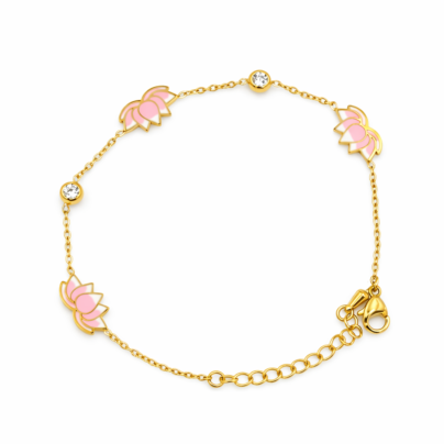 Floral Lotus Bracelet