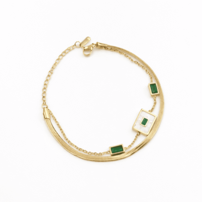 Emerald Baguette Bracelet