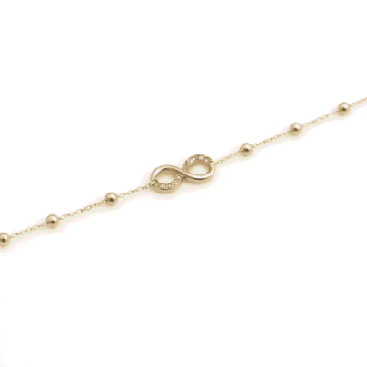 Minimal Infinity Charm Bracelet