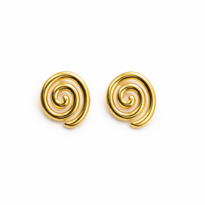 Trendy Spiral Stud Earrings